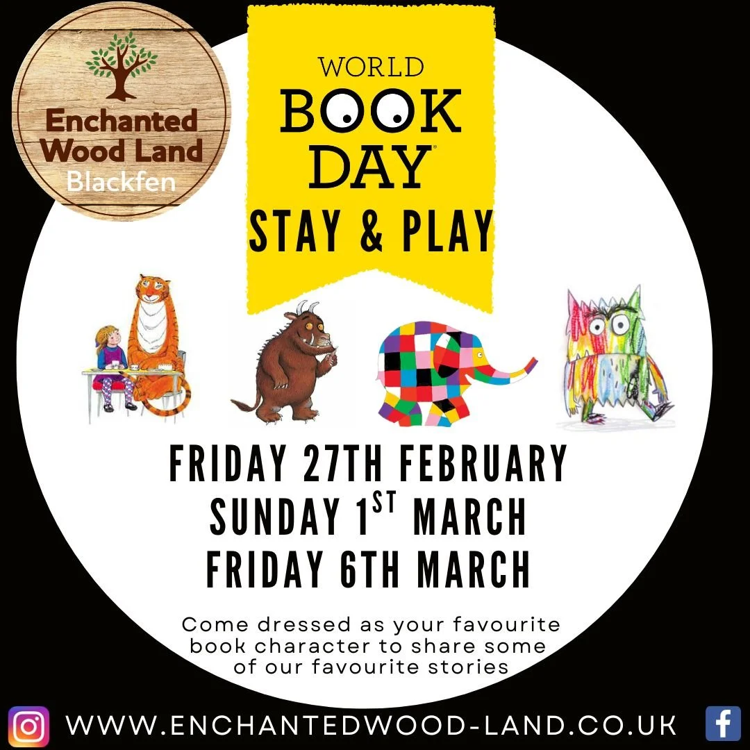 Book Day Stay & play 27th Feb 1st & 6th March