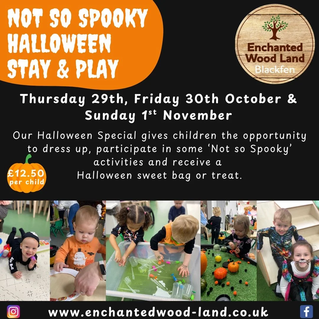 Not so spooky halloween Stay & play 29th, 20th October & 1st November