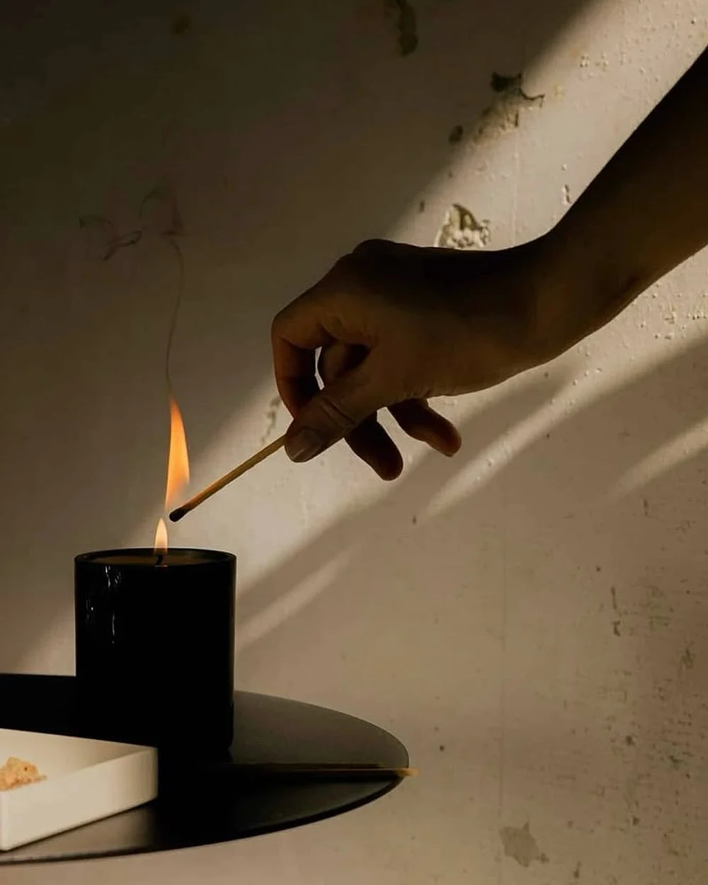 Lighting a little peace. A reminder to pause and breathe.