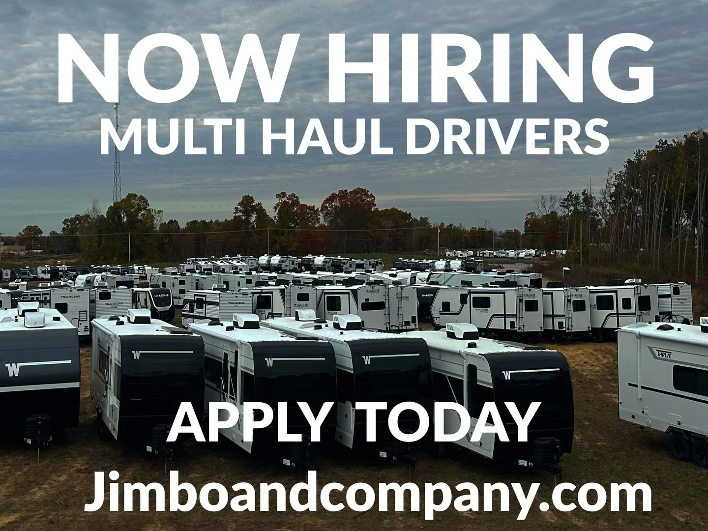 We are hiring multi haul drivers! Apply today! Jimboandcompany.com