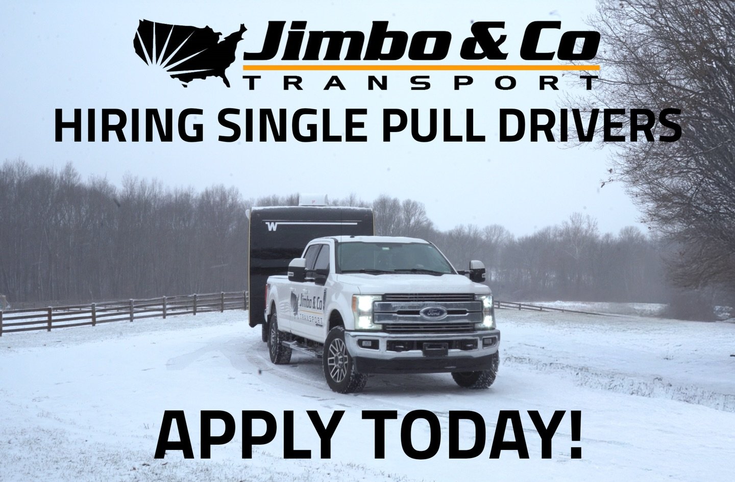 Hiring single pull drivers now! Apply today jimboandcompany.com