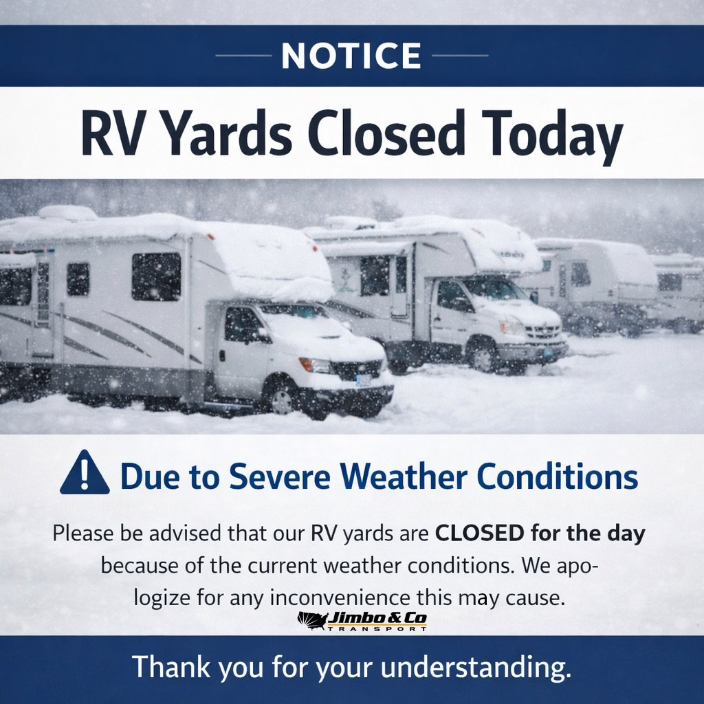 Due to weather conditions our yards are closed for the day! Sorry for the inconvenience and stay safe!