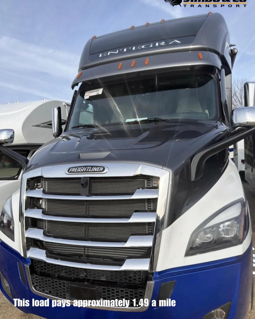 This motorhome came from Indiana and is going to Louisiana! Safe travels!