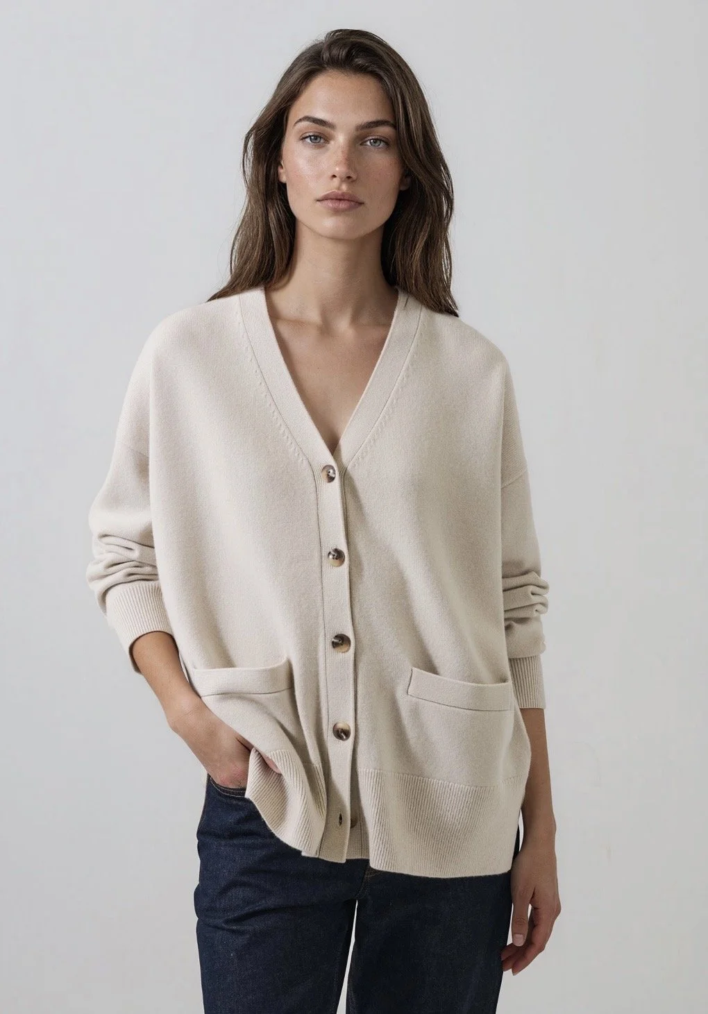 Patrick Assaraf Oversized Cardigan