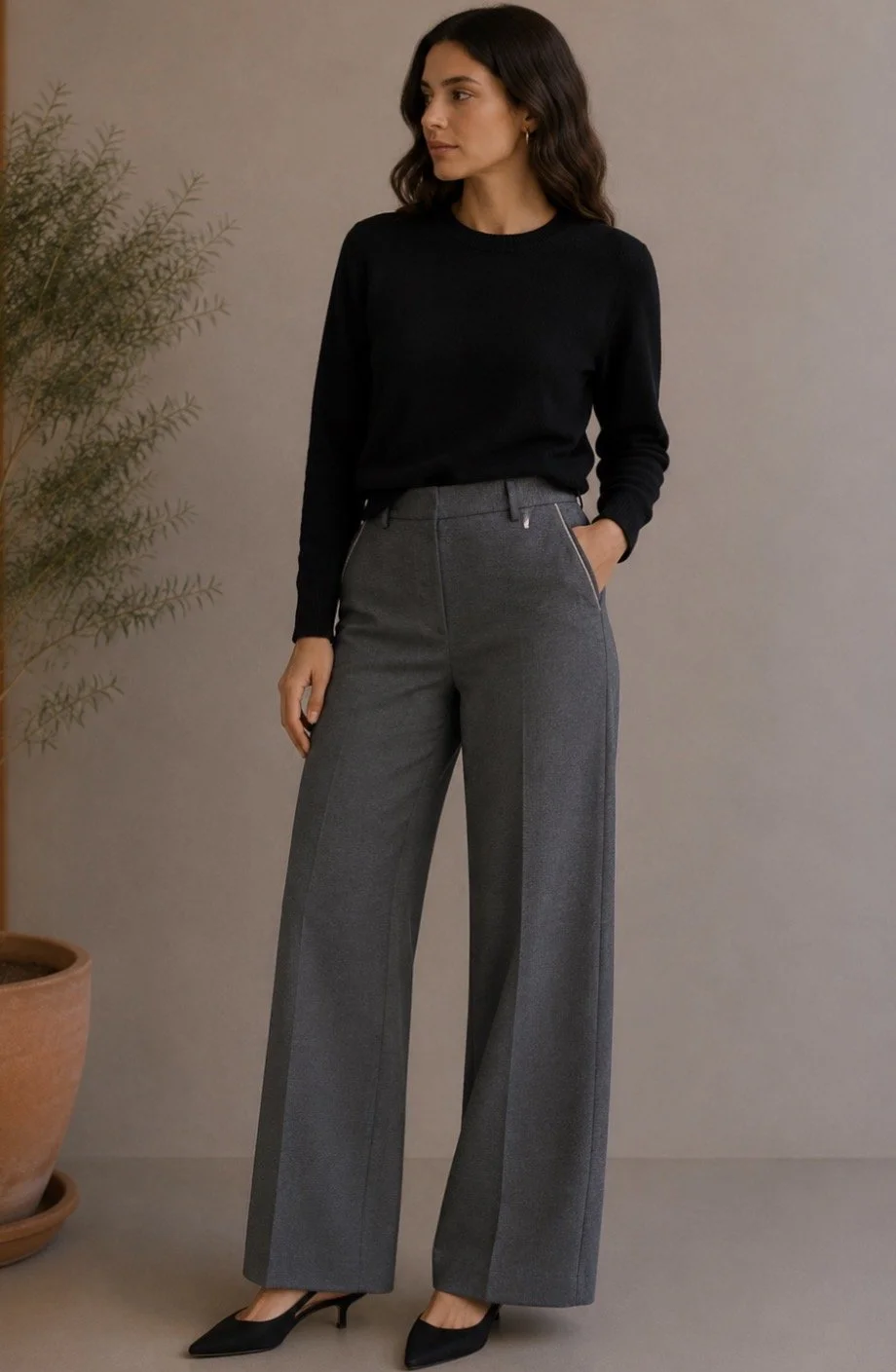 Tonet Jersey Wide Leg Pants