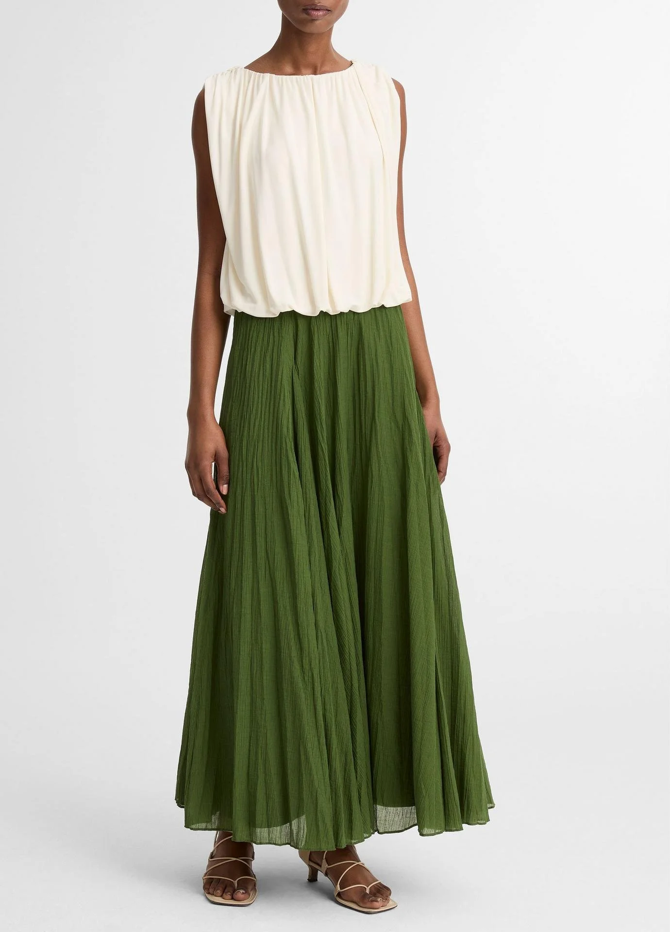 Vince Crinkled Maxi Skirt