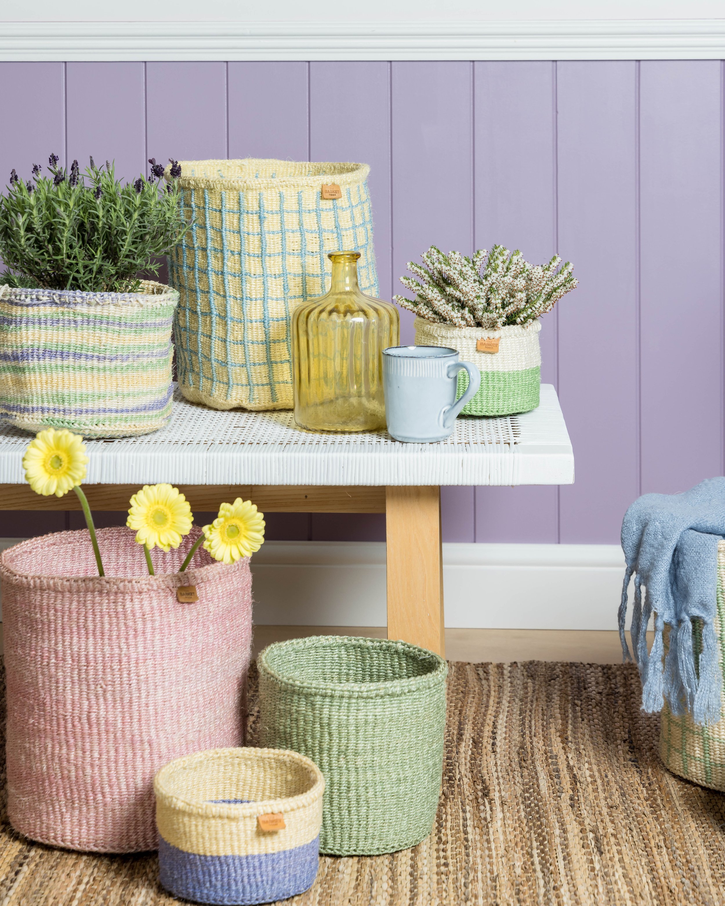 colourful baskets