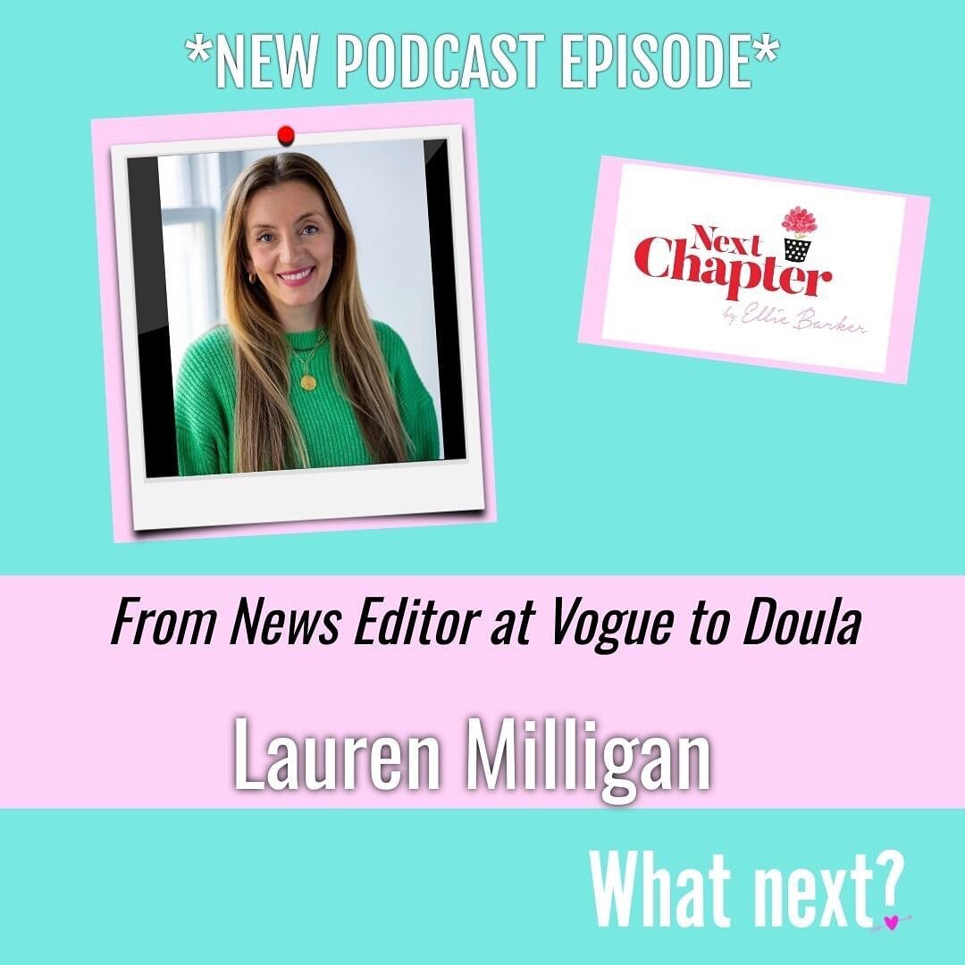 So lovely chatting with the brilliant @elliebarkerwrites for her Next Chapter podcast about changing career. Hate how Scottish I sound, but lovely to be on the other side of an interview for a change! Very flattered to be asked. ☺️

Posted @withregra