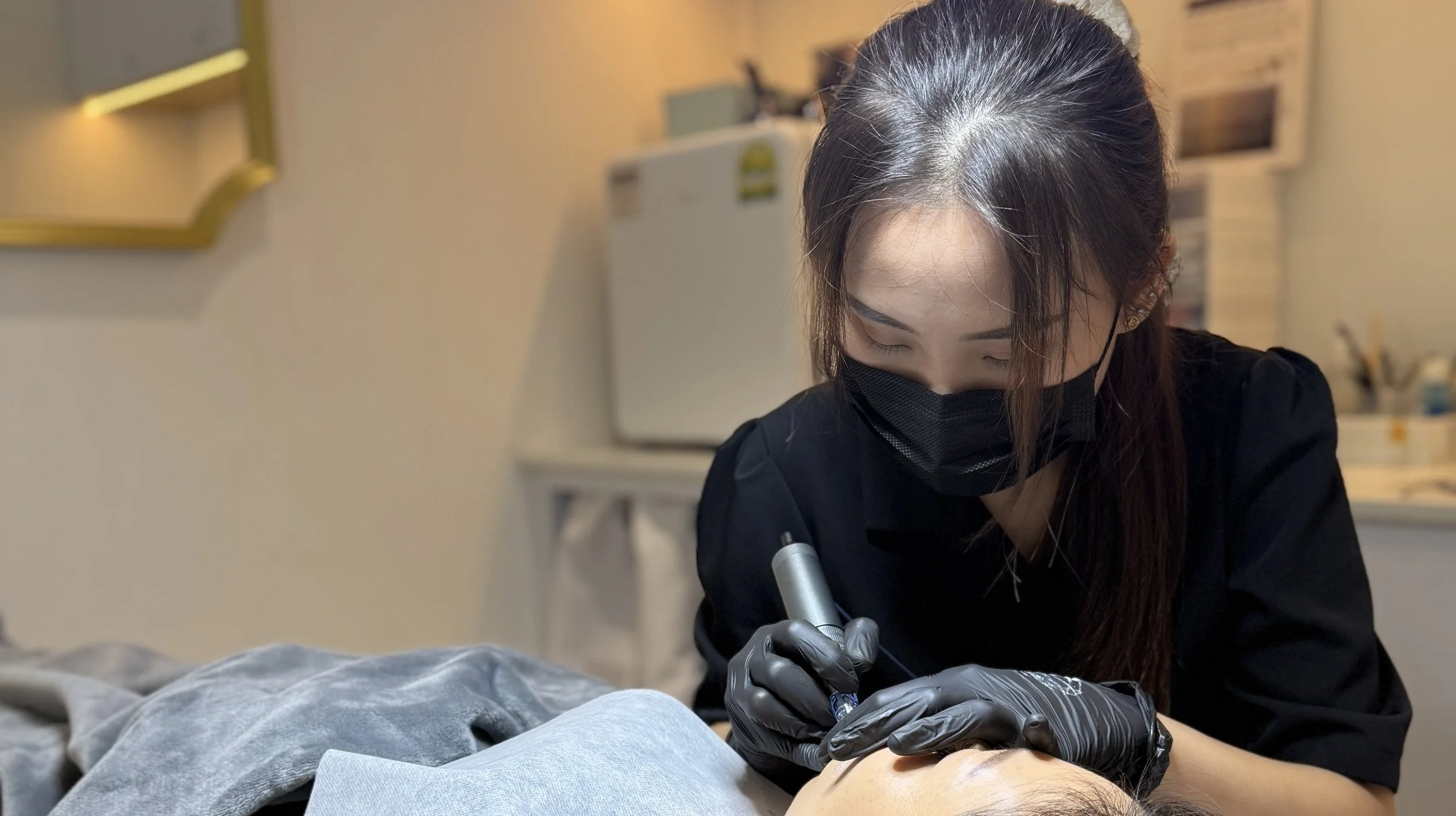 OverLip Blush process at The Brow & Beauty Boutique