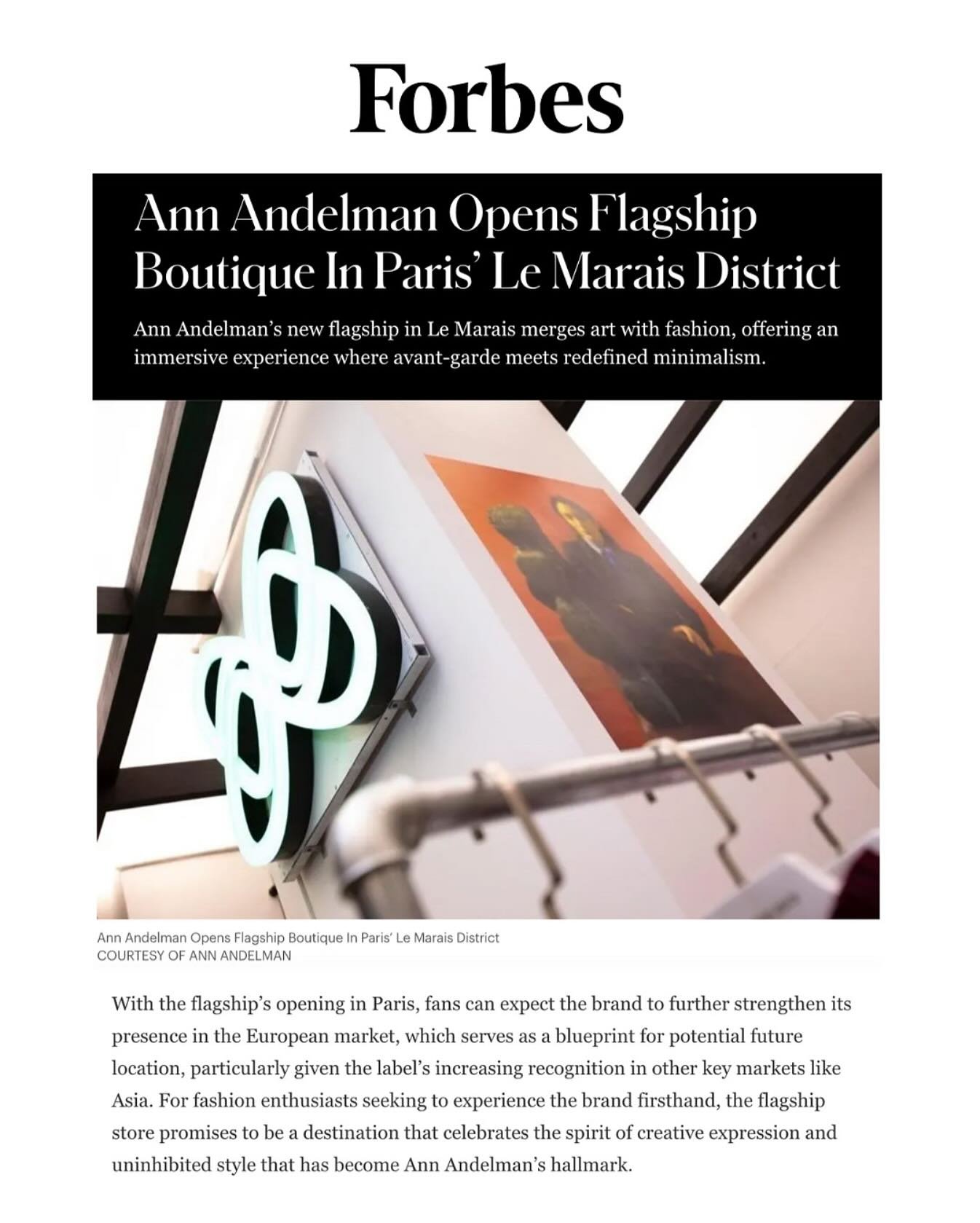 @annandelman_official celebrated the new beginning of its Paris store located at 7 rue Saint-Claude 75003. The reimagined flagship boutique will serve as a dynamic space where customers can experience the brand&rsquo;s unique vision firsthand. Set in