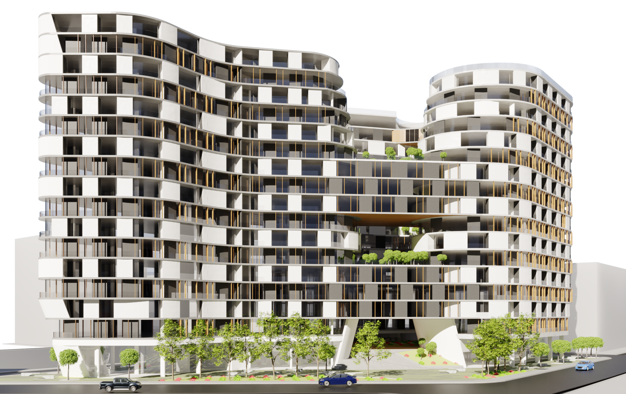 18 story residential, commerce &amp; office towers