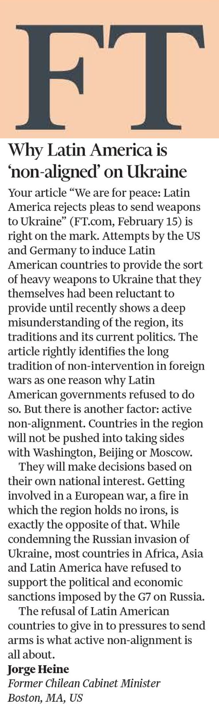 Why Latin America is 'Non-Aligned' on Ukraine