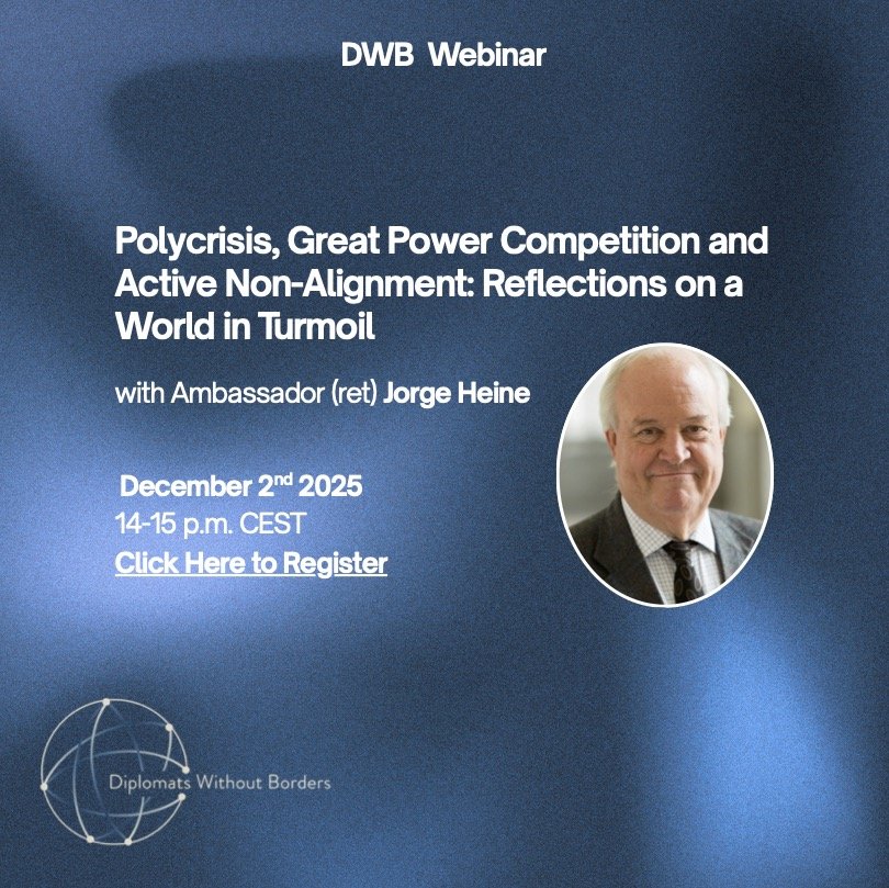 Webinar Invite - Polycrisis, Great Power Competition and Active Non-Alignment: Reflections on a World in Turmoil