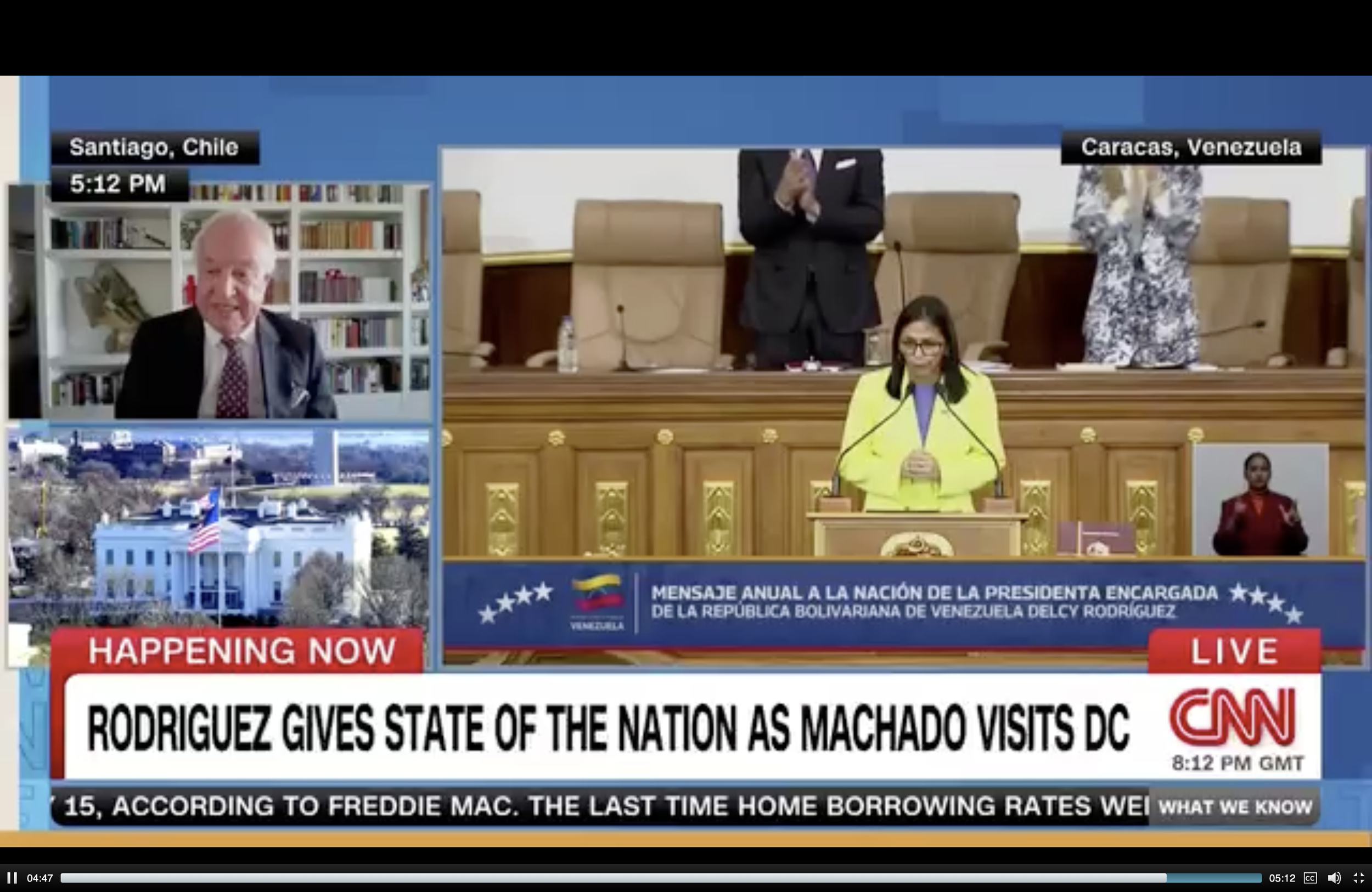 Rodriguez Gives State of The Nation As Machado Visits DC
