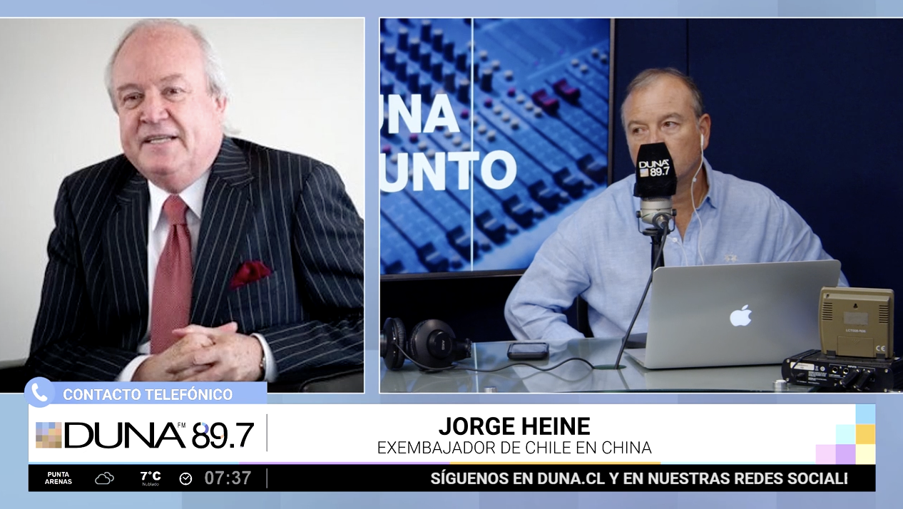 Jorge Heine sobre cable submarino chino: "Esperaría que el próximo gobierno tenga una mirada país y no se quede con la cosa chica. Es algo que Chile necesita"