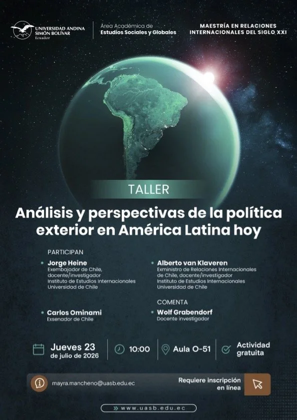 Webinar: “Análisis y perspectivas de la política exterior en América Latina hoy”