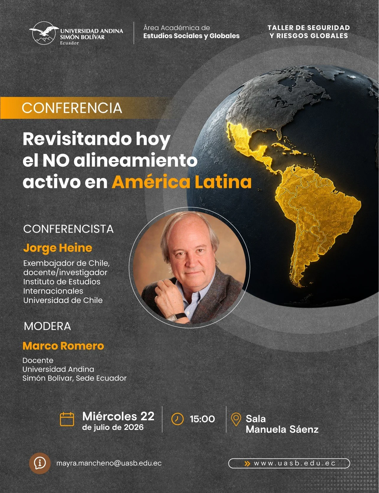 Conferencia: Revisitando hoy el NO alineamiento activo en América Latina