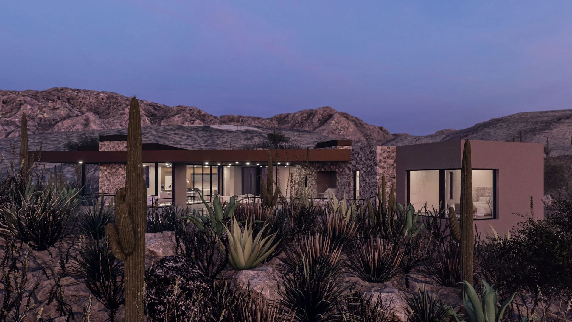 Saguaro Ranch 230702 v3_Rear Elevation Twilight A.jpg