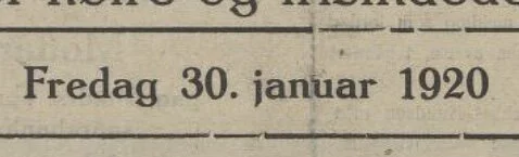 30. januar