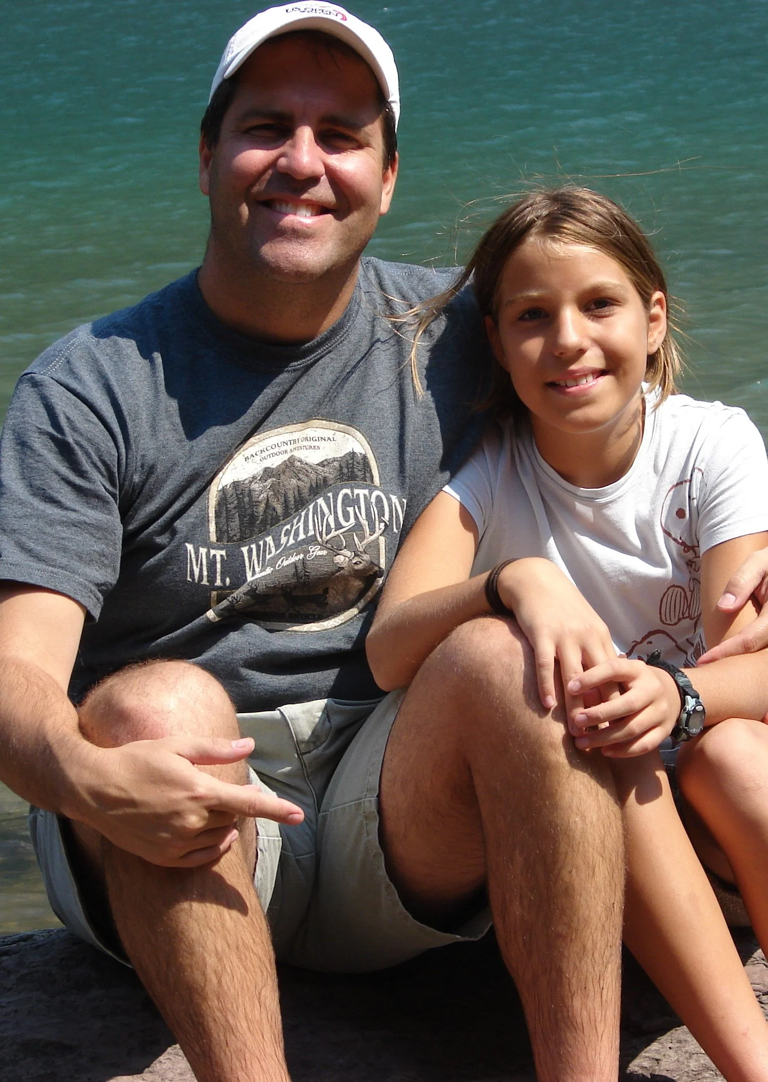 081207 Dad Ava on Avalanche Lake.jpg