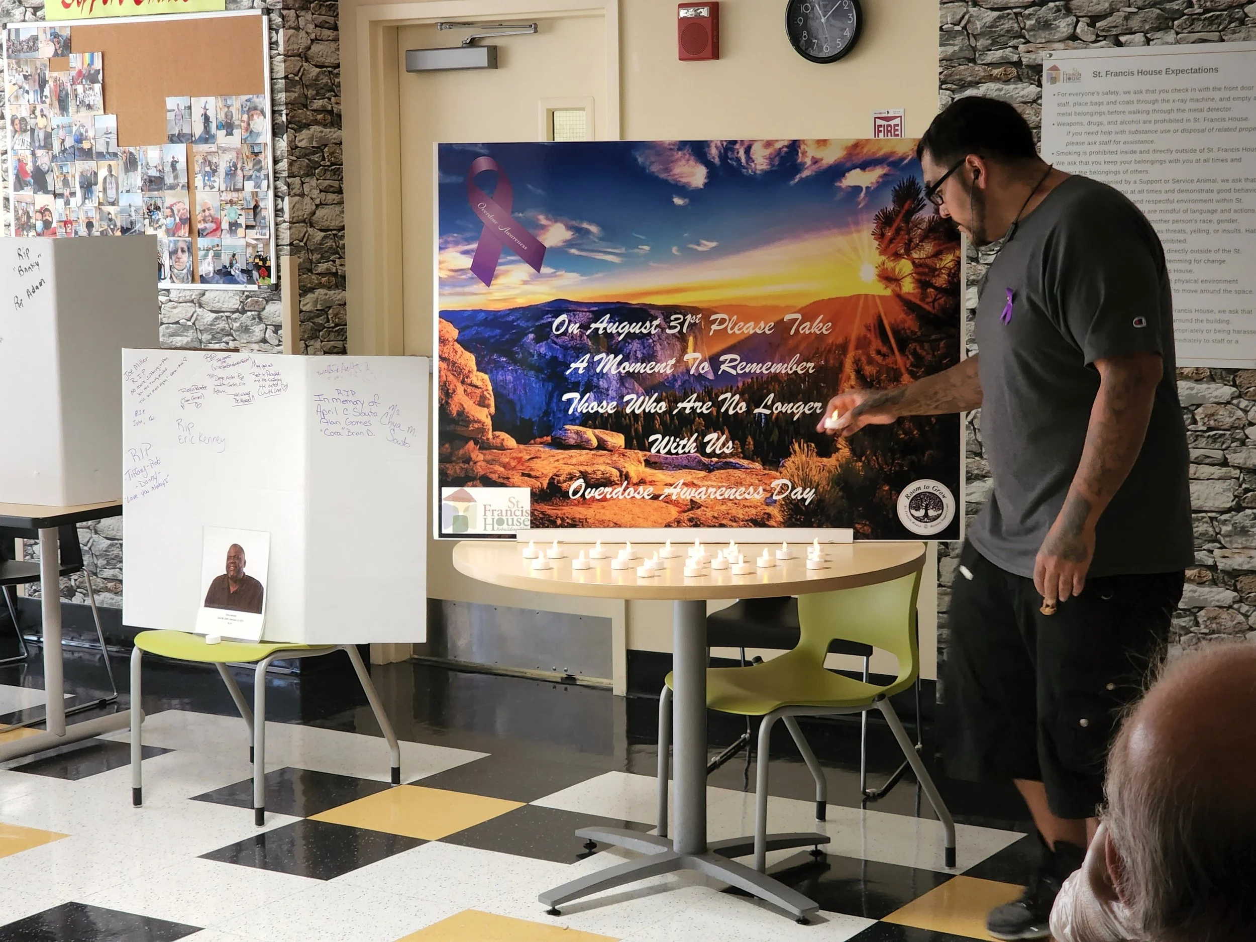 Overdose Awareness dat at the RSC