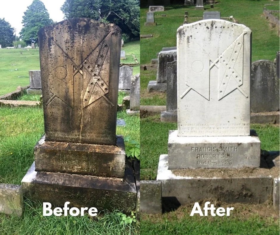 How to Clean Tombstones with Charlie — Virginia Highlands