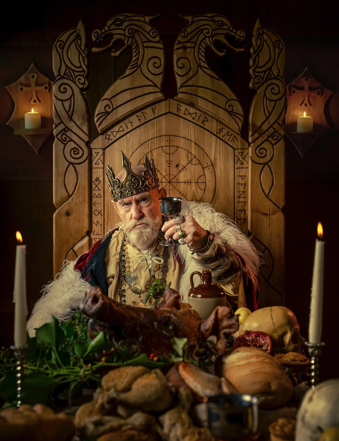 Portraits of a medieval King.