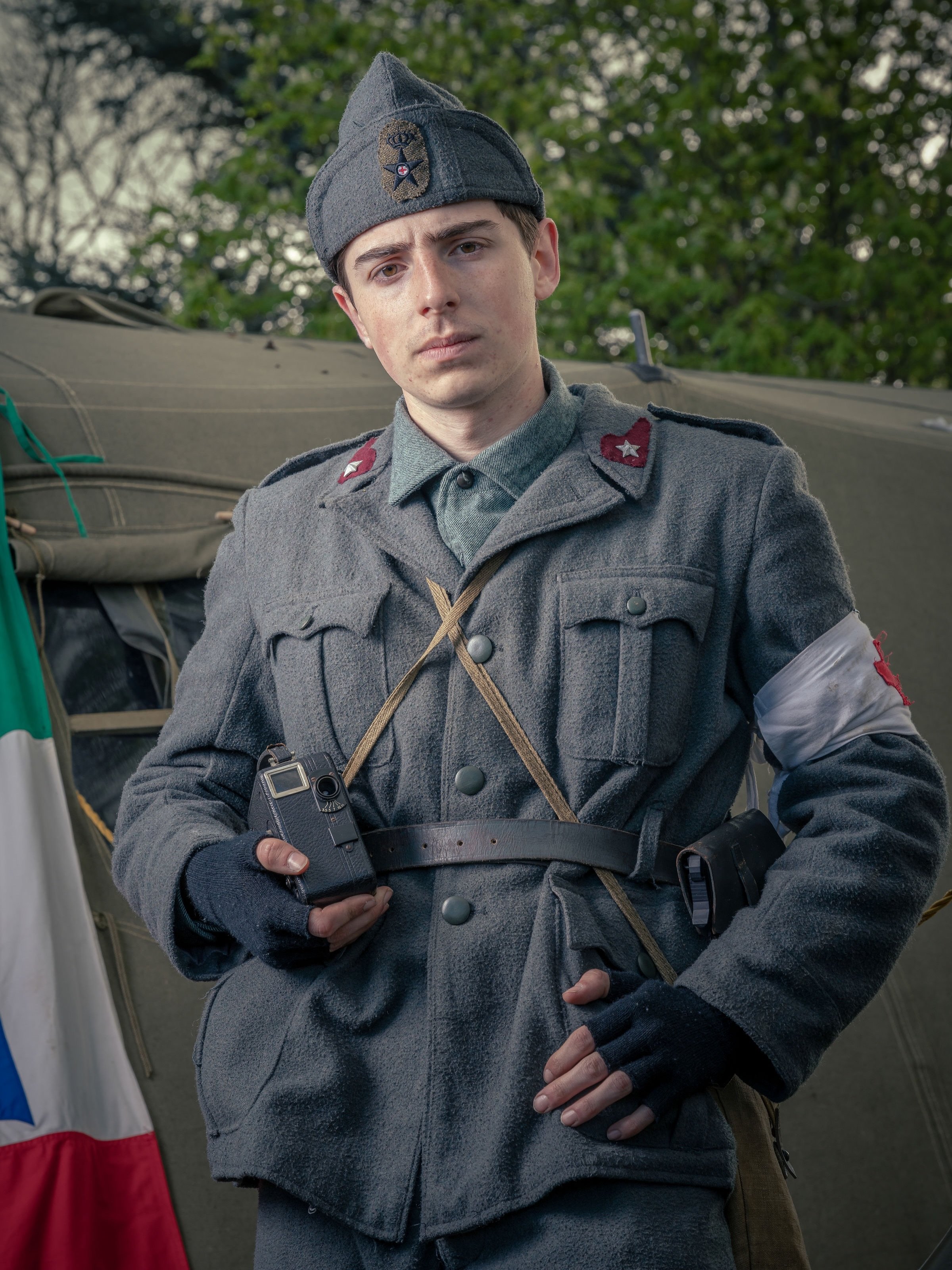 Recent portraits of Gruppo di Rievocazione Storica del Regio Esercito Italiano, a World War II Royal Italian Army re-enactment group. I had the opportunity to photograph them when they travelled all the way to Wales for the No Man&rsquo;s Land living
