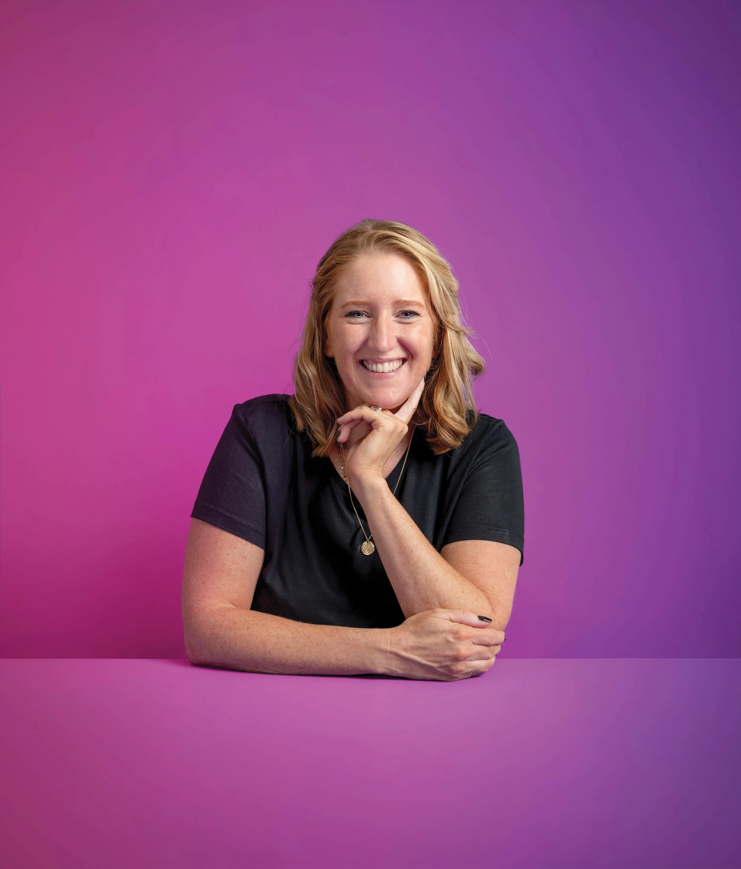 Creative studio portrait for a recruitment company