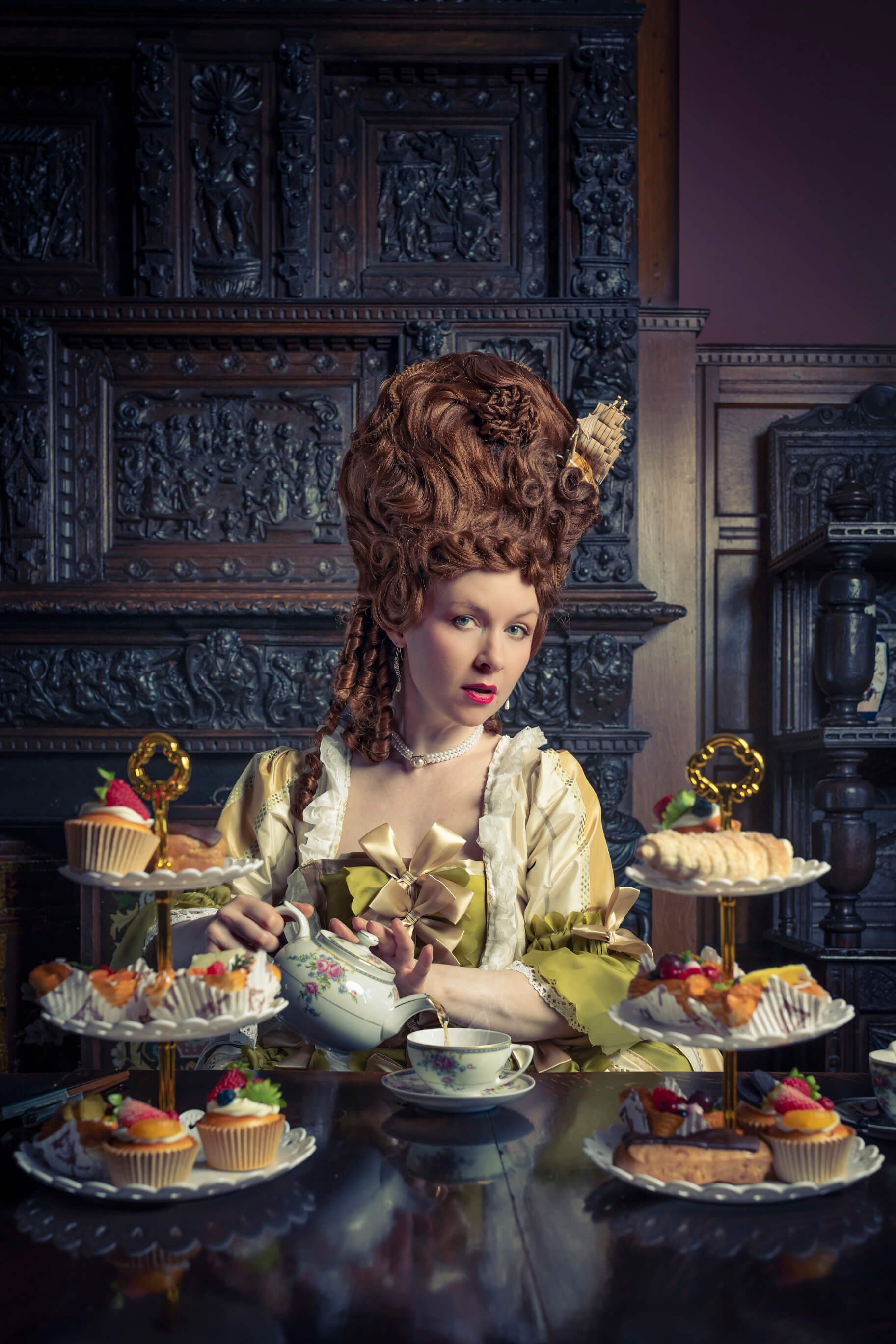 Georgian themed fashion shot