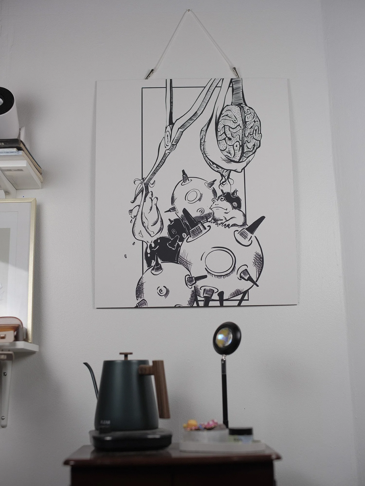 Balancing Act - Black/White Print on FoamCore