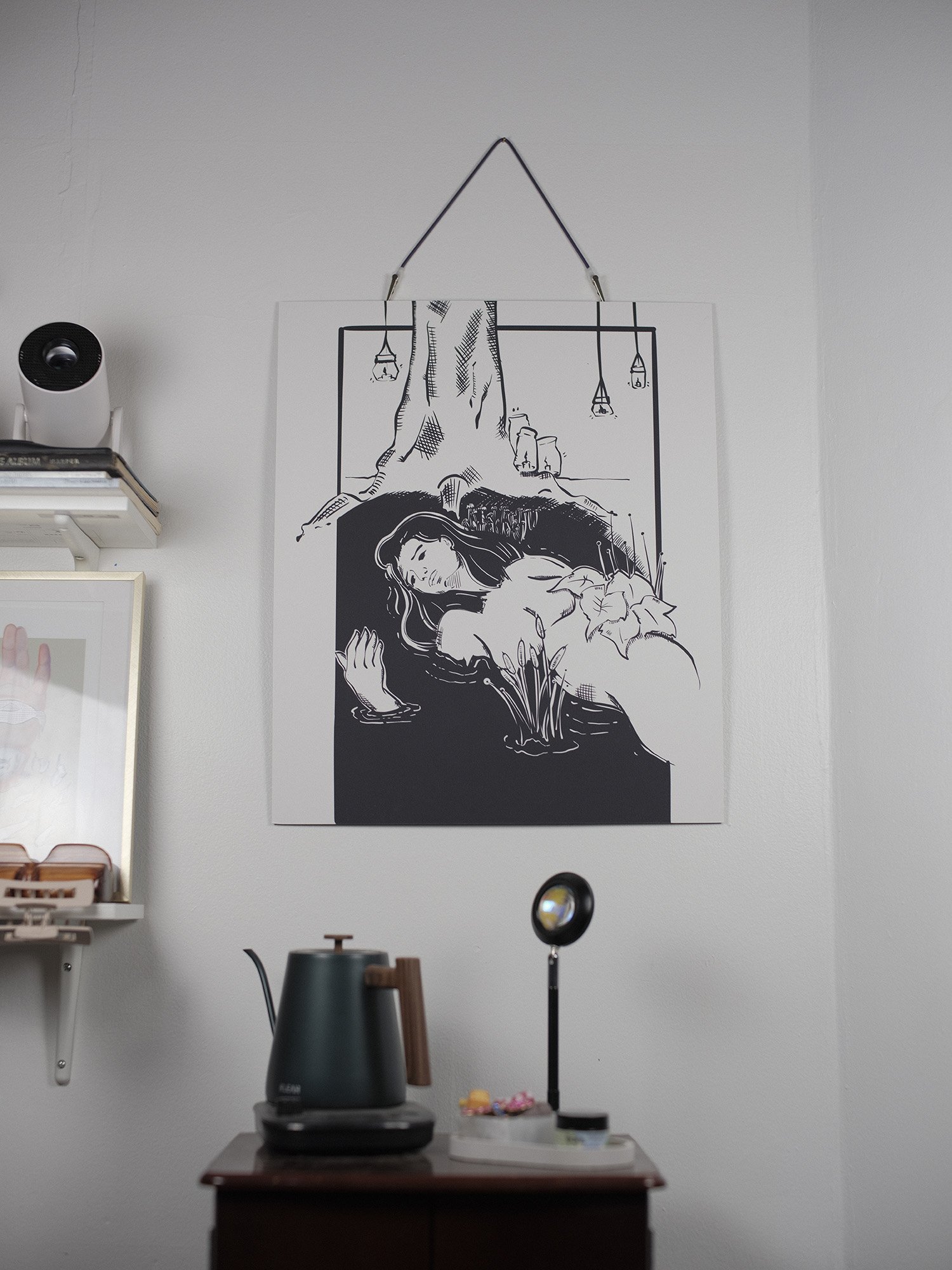 Roots - Black/White Print on FoamCore