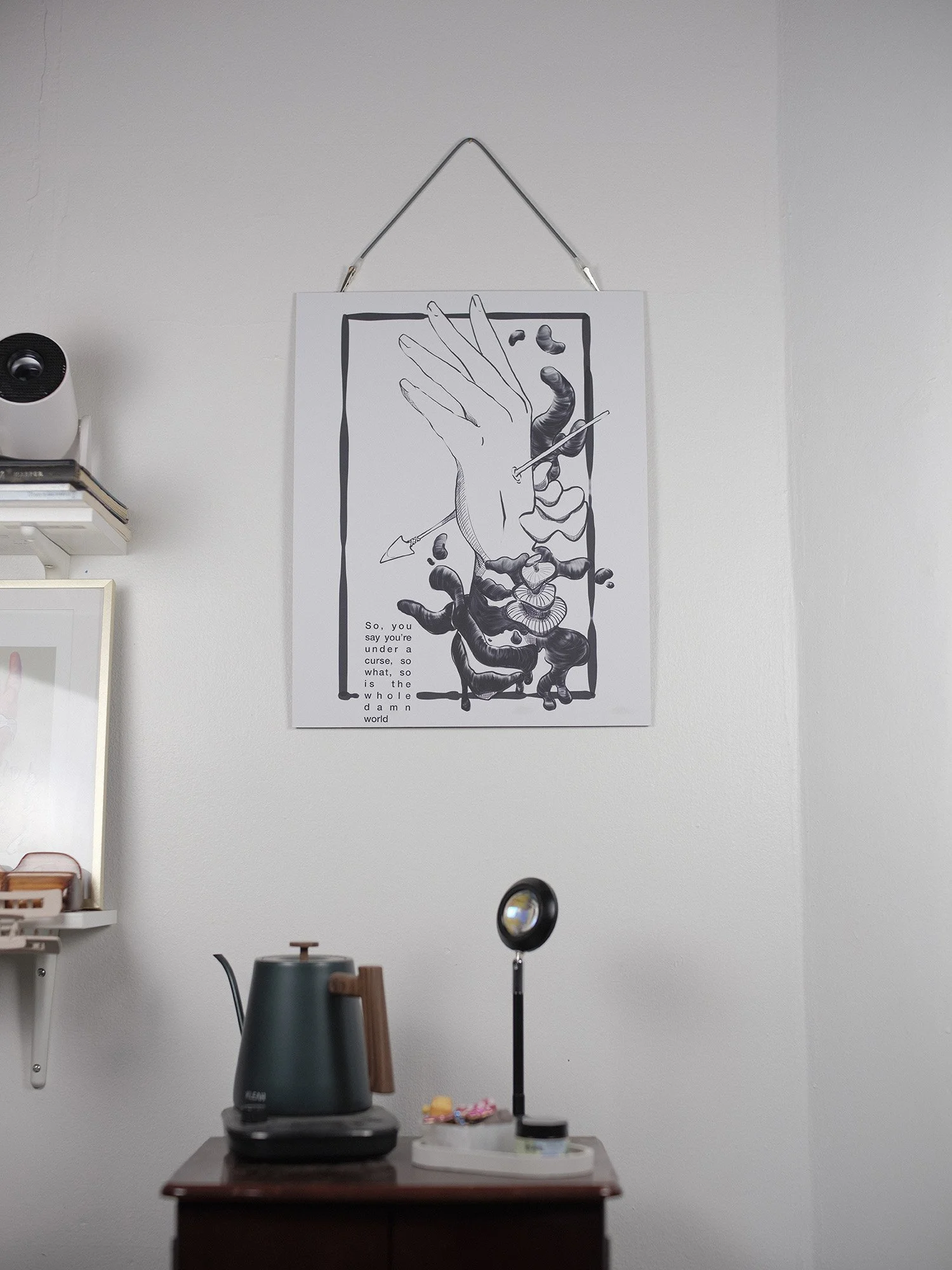 So What - Black/White Print on FoamCore