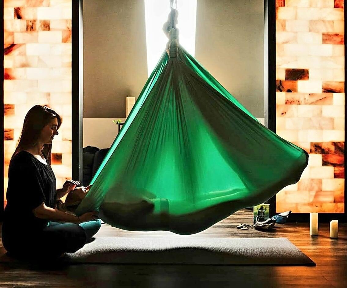 COCOON 

Embark on a transformative journey where you&rsquo;ll relax in a sanctuary of serenity. 

Restorative Aerial Yoga with Reiki
Sunday March 3rd | 3:30 pm ✨ ❤

Picture yourself cocooned in a yoga hammock, enveloped in the soothing aroma of esse