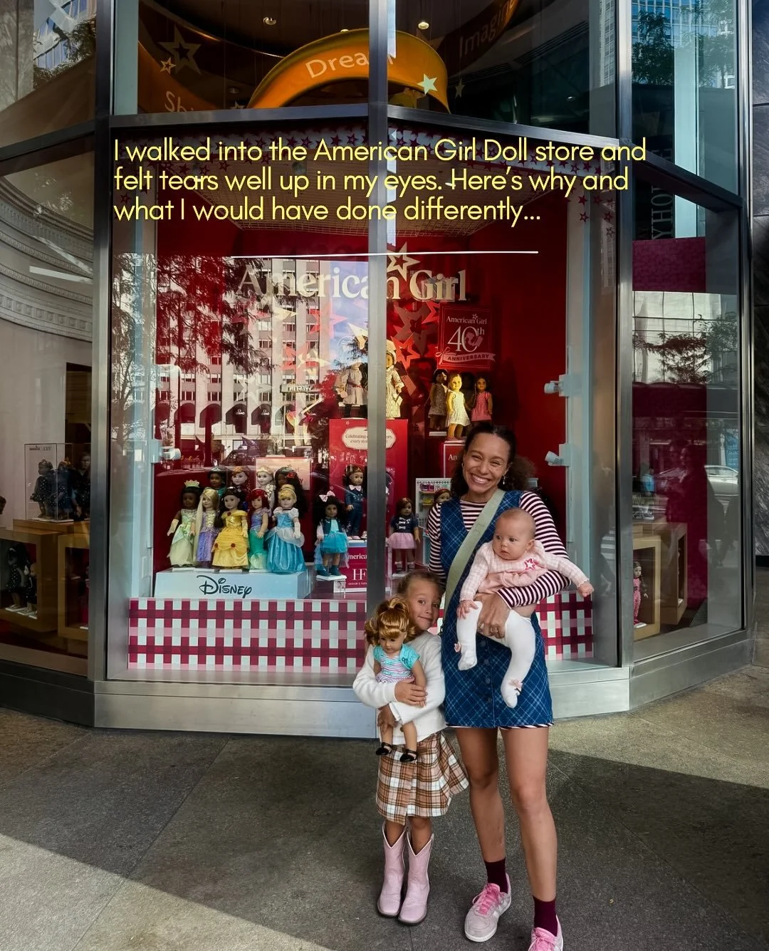 My daughter has been asking for an American Girl Doll for over a year now, so I decided to take her for her birthday. It was a dream of a day, so special, and filled with a lot of emotion! I hope this will be a memory she cherishes forever. I know it