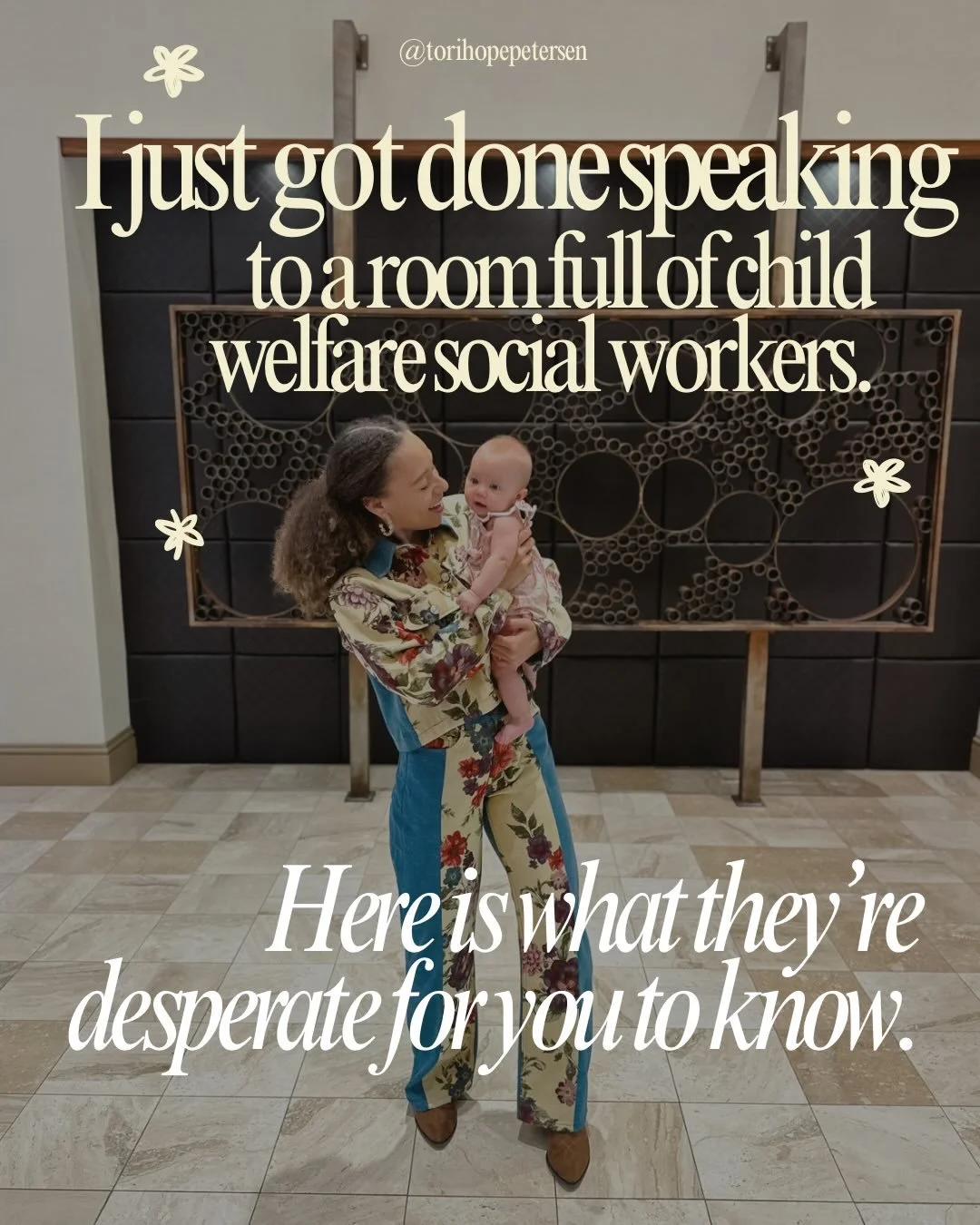 I put my cowgirl boots on to speak to a room full of child welfare professionals &amp; social workers in Alabama. Scroll to the end to see the little cheerleader the University wouldn&rsquo;t stop recruiting. They had an NLI ready for her to sign but