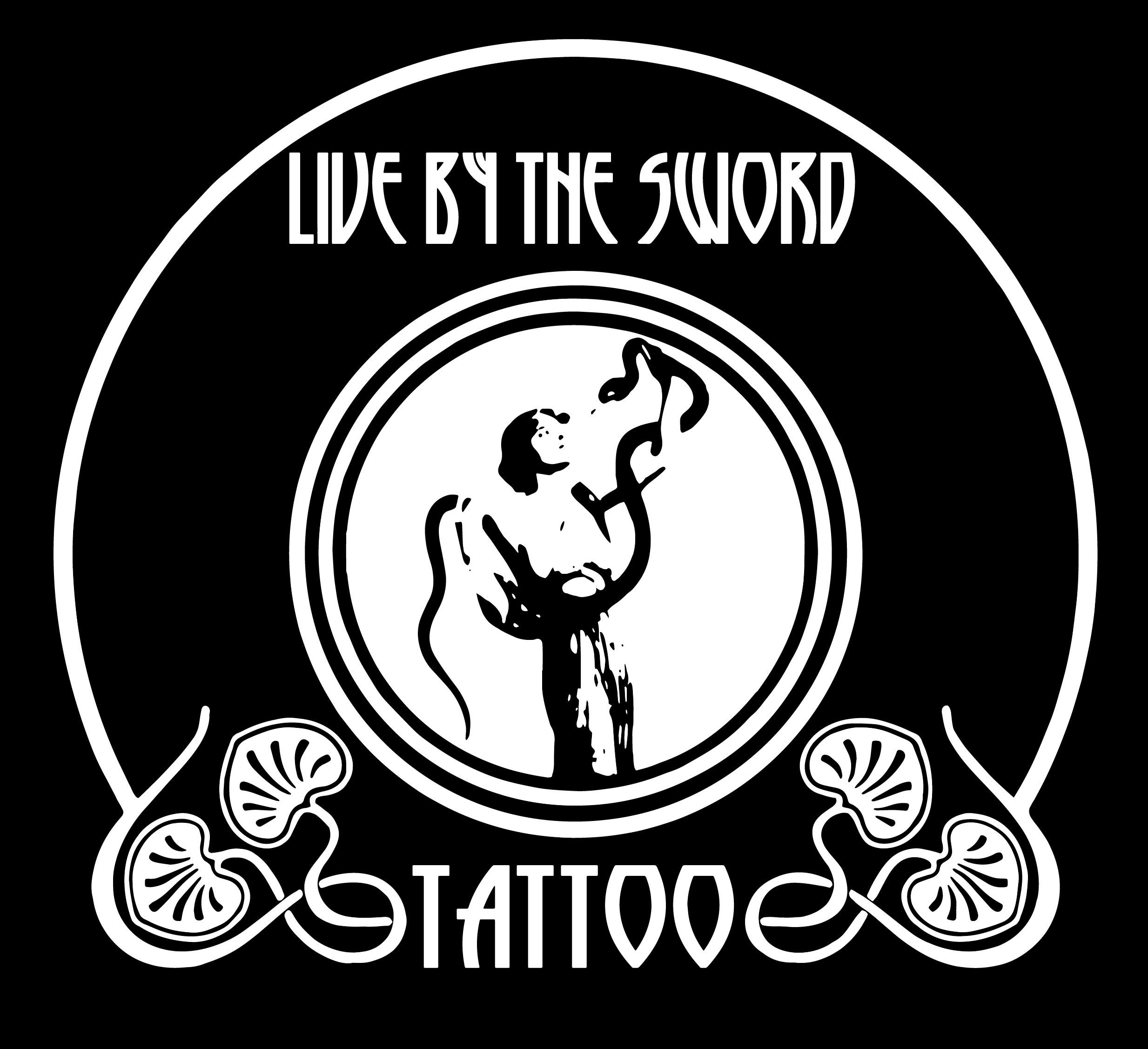Lebe durch das Schwert Tattoo NYC