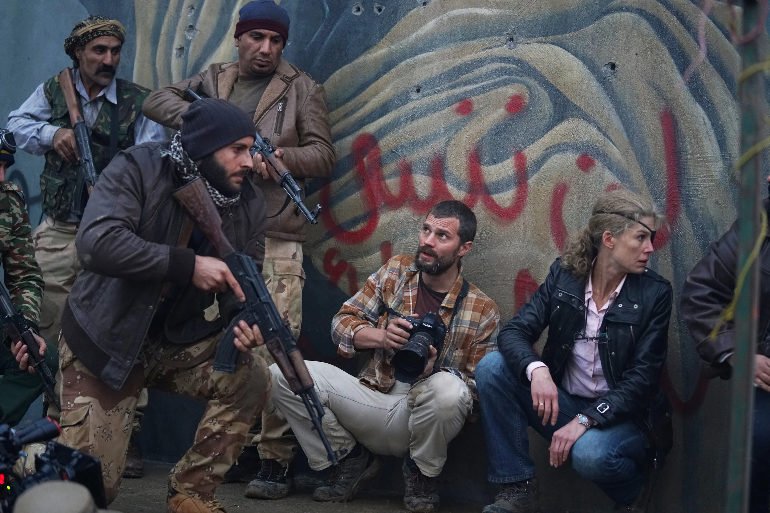  A Private War :  Rosamund Pike &amp; Jamie Dornan :  Amman, Jordan 