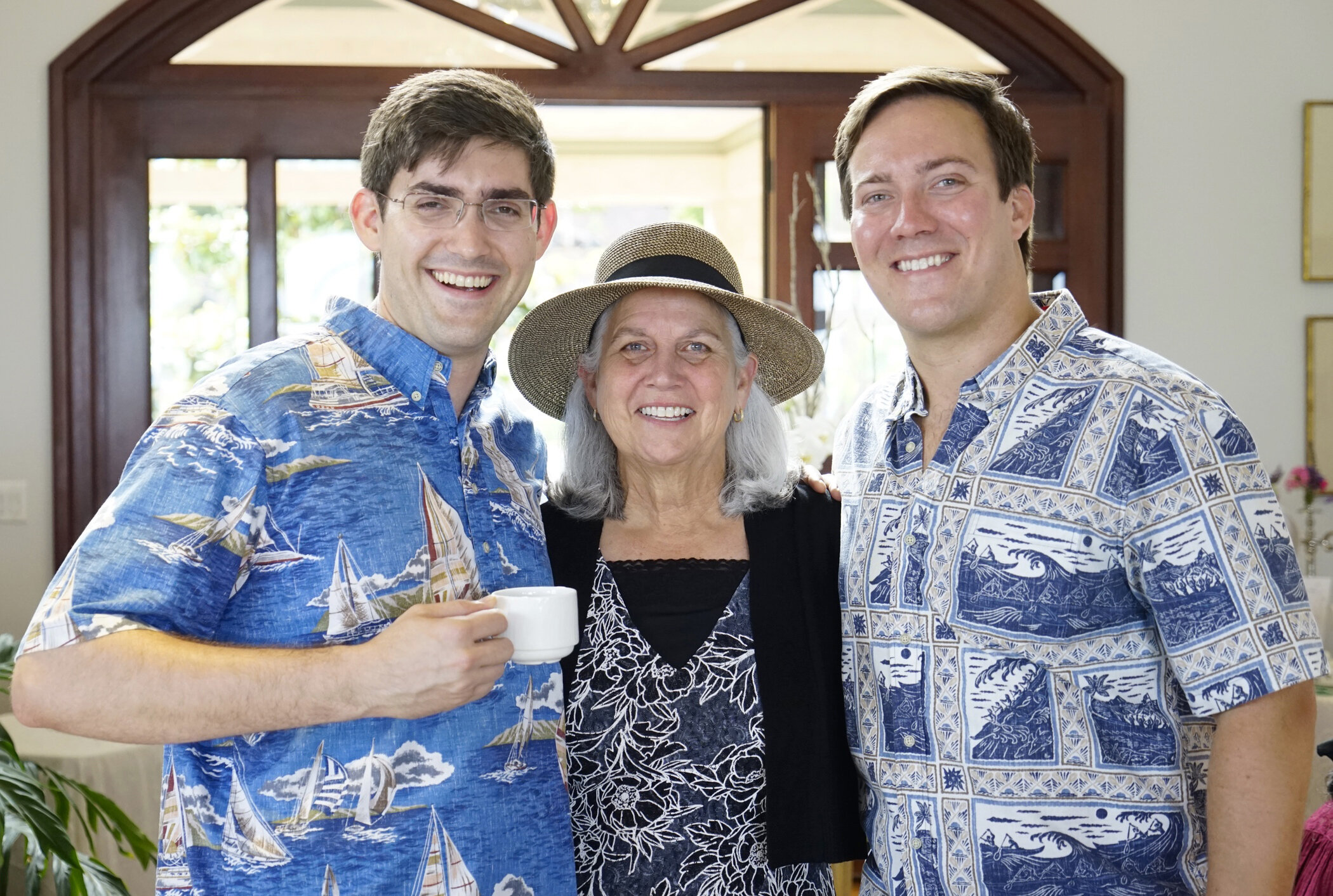  High tea guests (pictured from left): Dr. Ted Dodson, Judy Dodson and Dr. Zachary Dodson. 