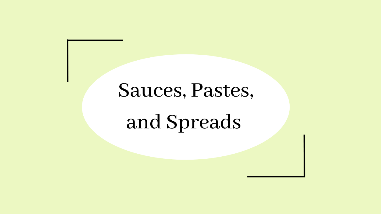click on image to view various sauce recipes!