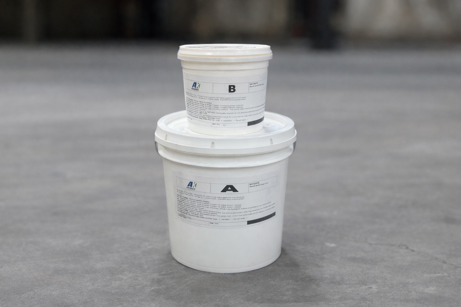 Uni-Gel crack repair epoxy packaged and in a warehouse
