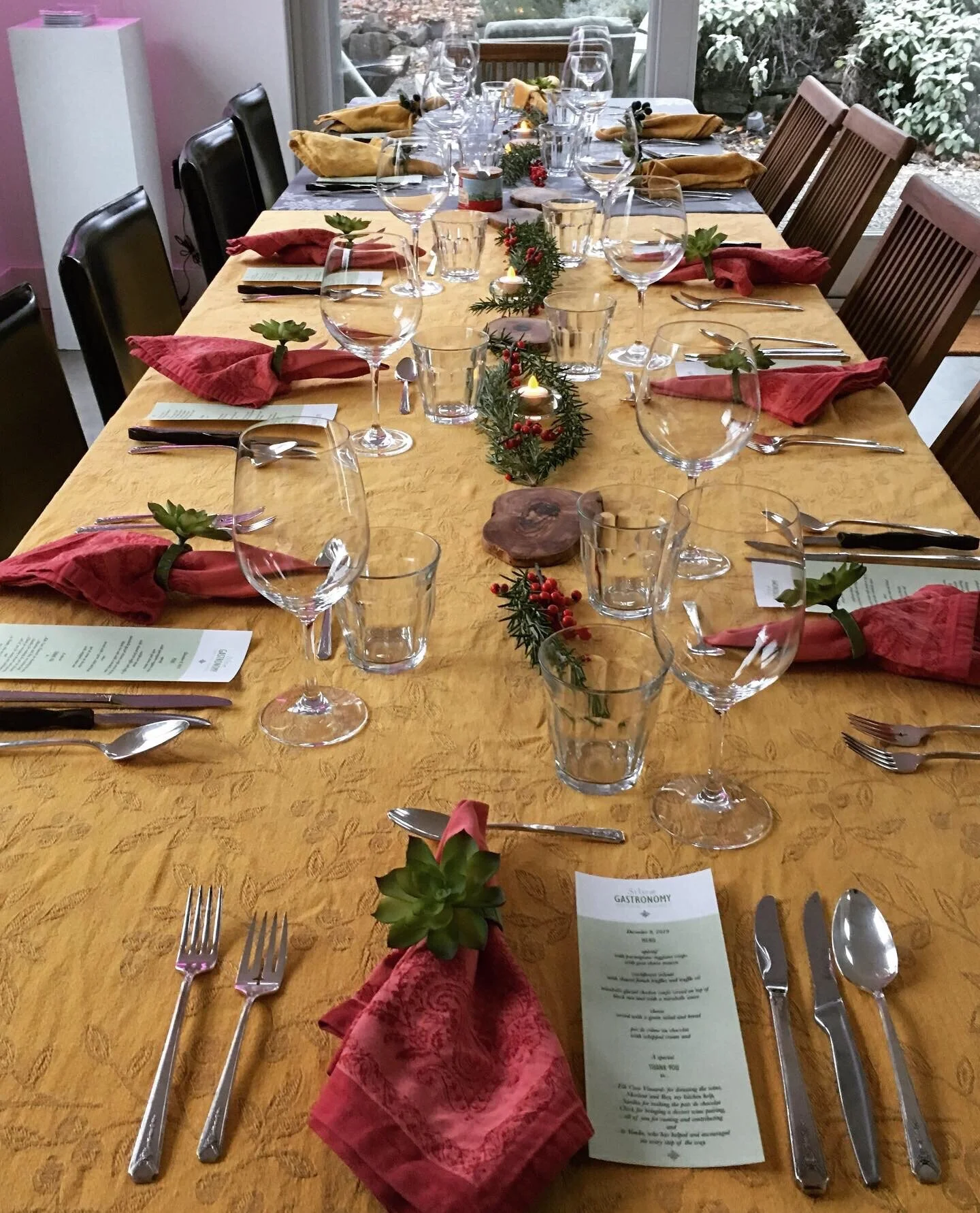 the first of my 5-course dinner parties