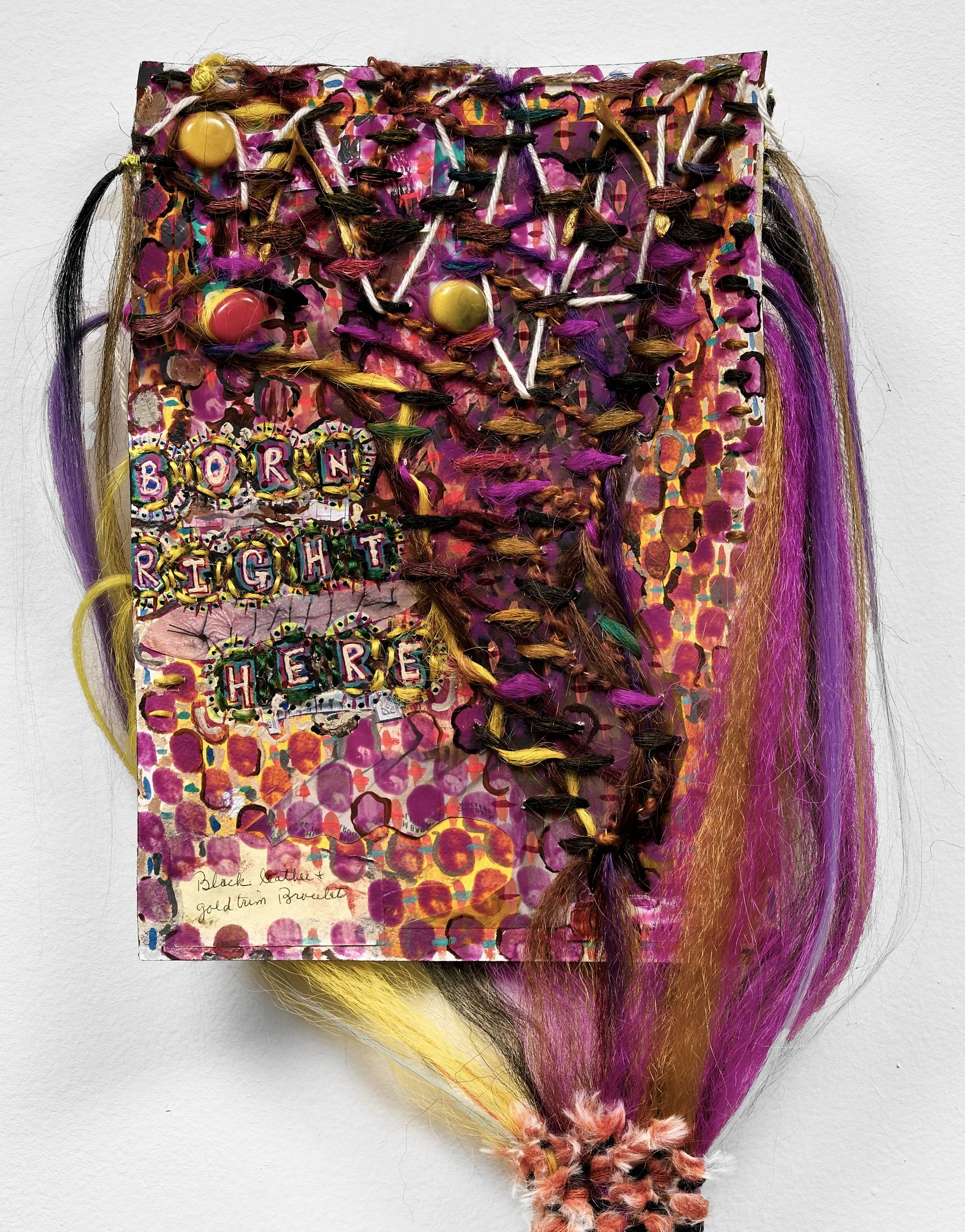 Born right Here (XIV), 12"x14", 2025