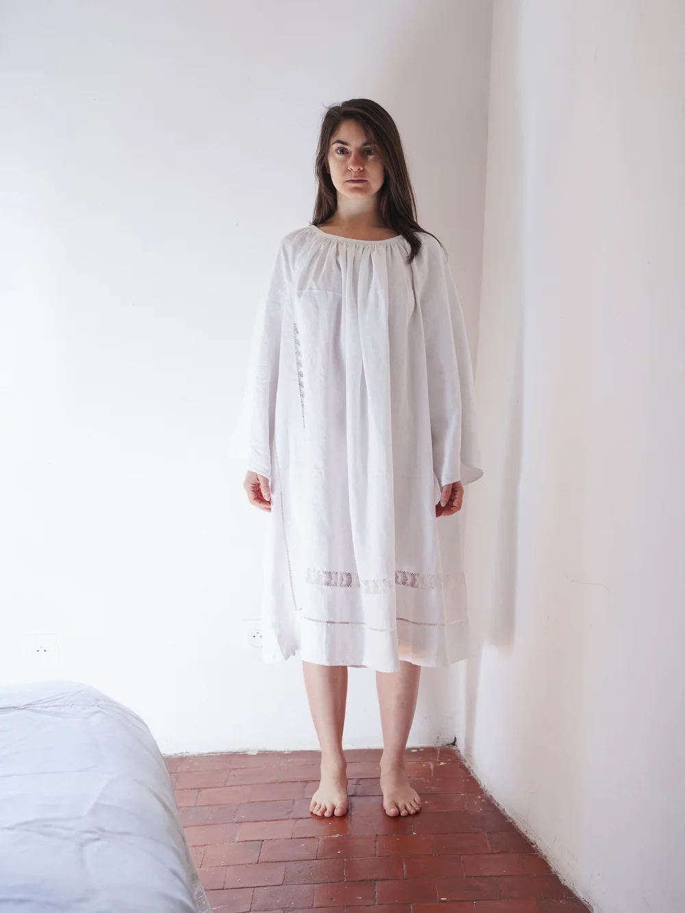 linen dress xxl Ready to Ship:Loose Tunic Dress, Size M-XXL