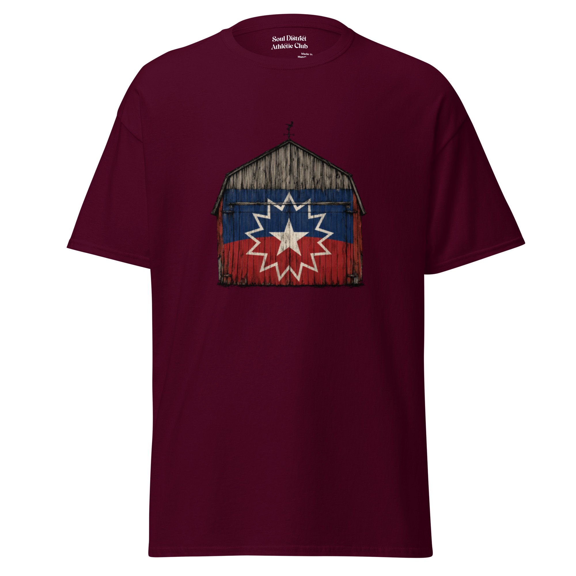 unisex-classic-tee-maroon-front-6a38c5efbf1eb.jpg