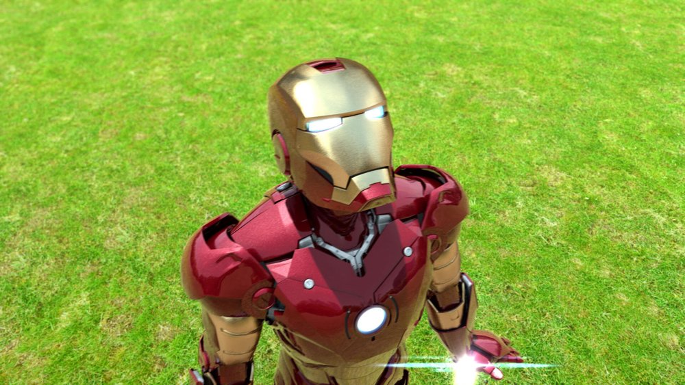 Cartoon Iron Man Flying