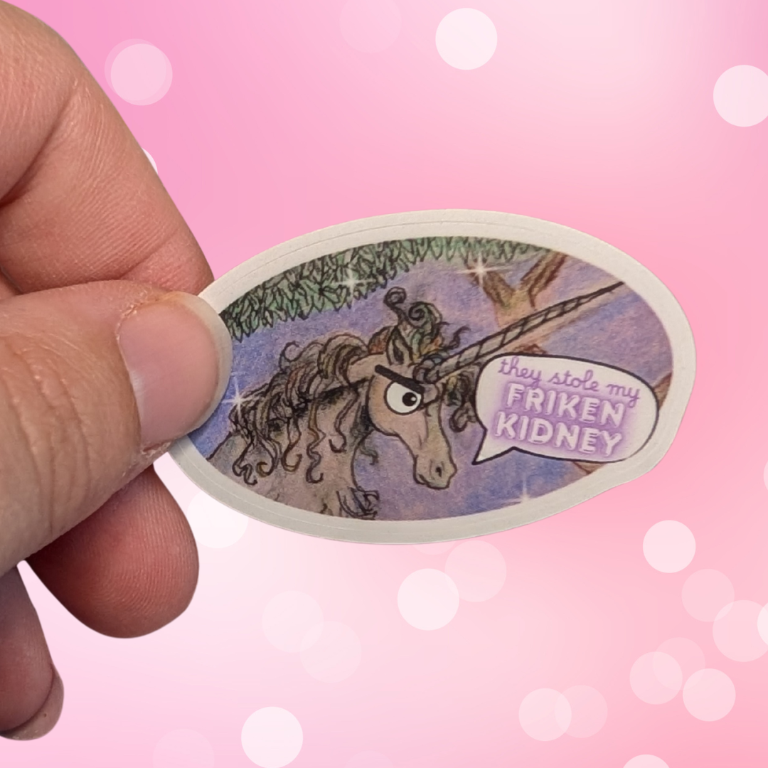 Charlie the Unicorn mini sticker