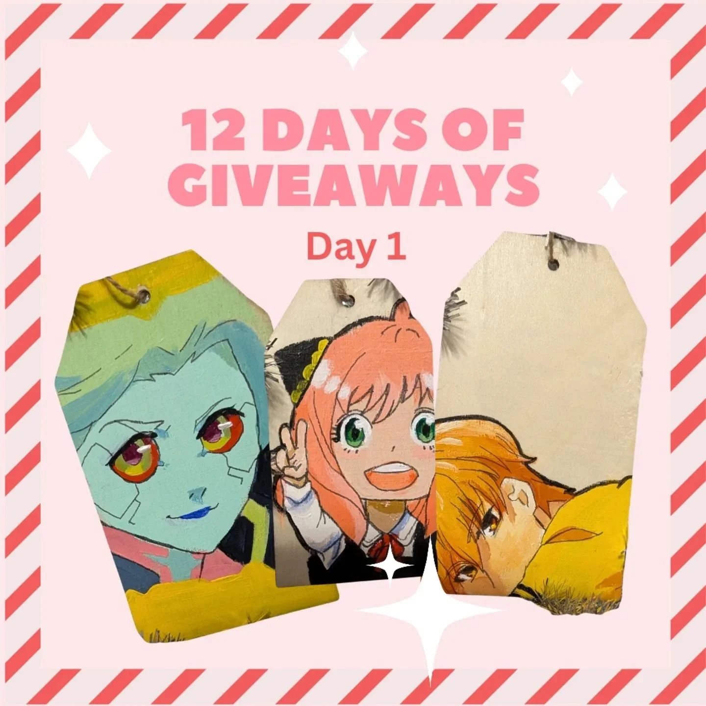 🎄'Tis the Season for Giveaways🎄
Welcome to 12 DAYS OF GIVEAWAYS!
For the next 12 days I will be doing a giveaway a day❤️
Today's giveaway is a hand-painted Ornament!
How to Enter:
🎄Follow this account 
🎄Like this post
🎄Tag three friends and com