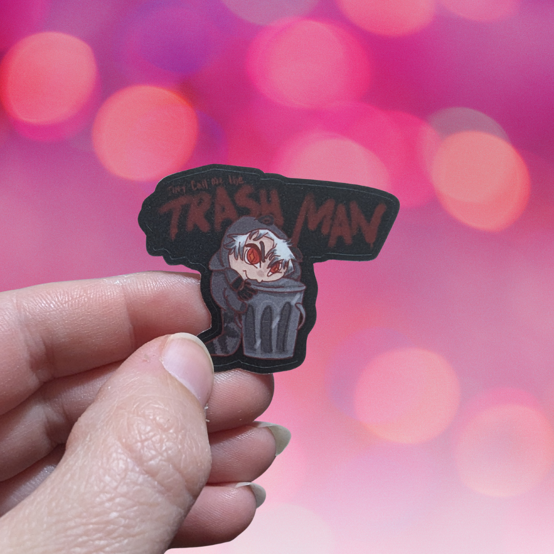 Trash Man mini sticker