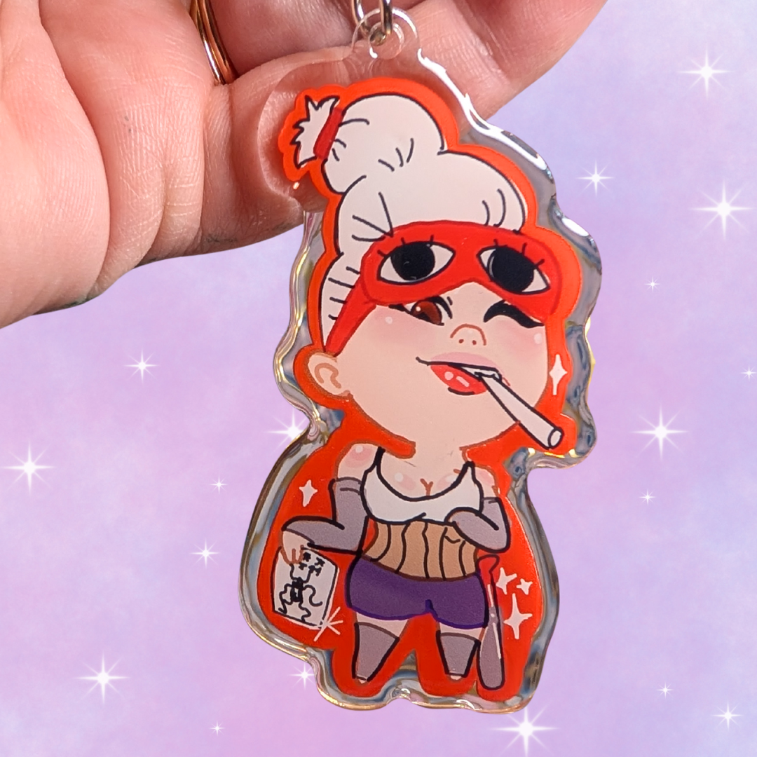 Granny Double-Sided Keychain